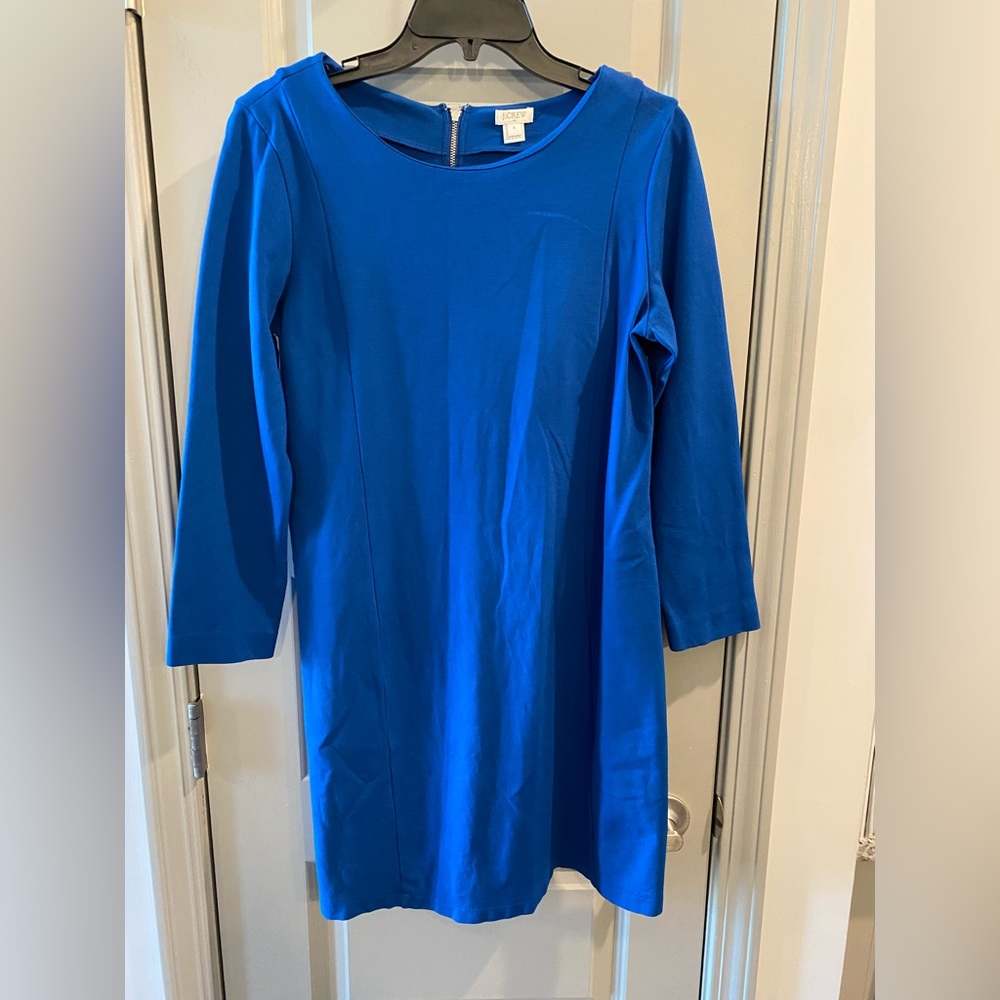 Blue J. Crew dress with great material